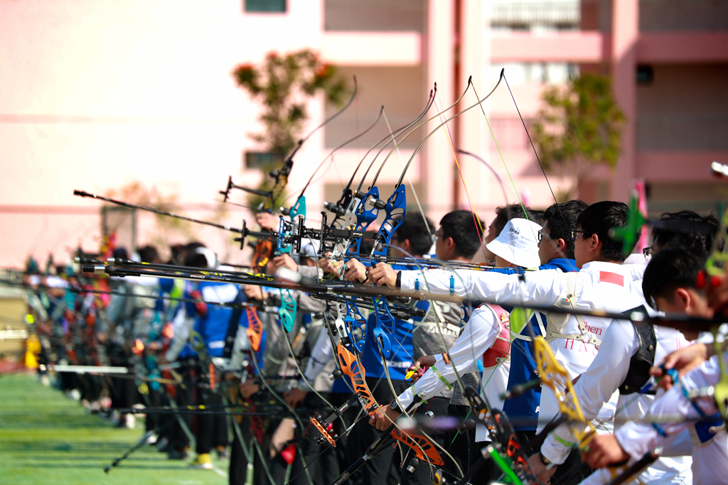 這個全國賽事海南東方連辦兩年！2022年全國射箭冠軍賽開弓